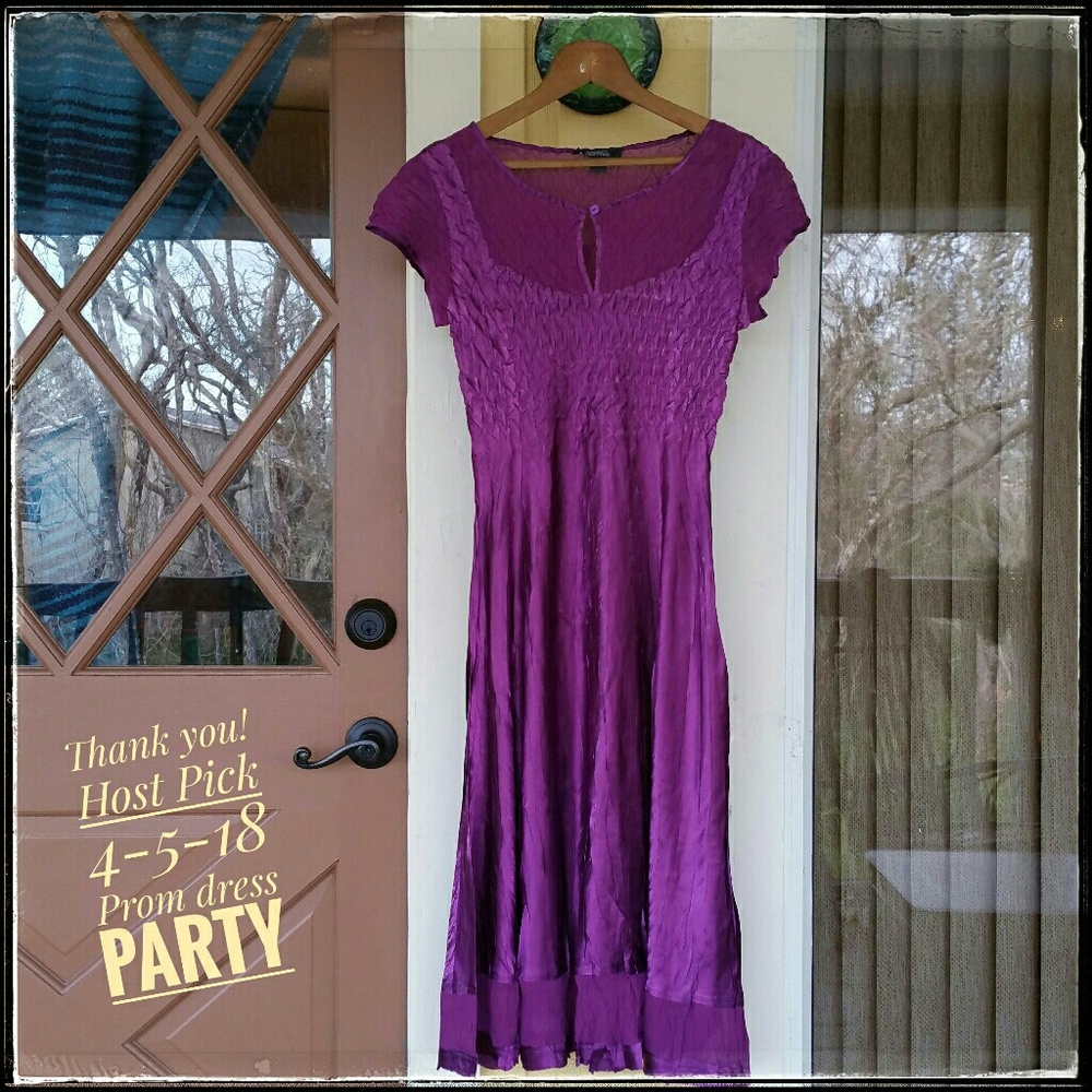 *HP* Gorgeous purple dress from Dress Barn. NWOT - Picture 1 of 4